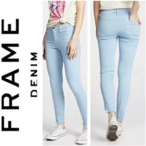 Frame Denim Le High Skinny in Blue Haze Size 27